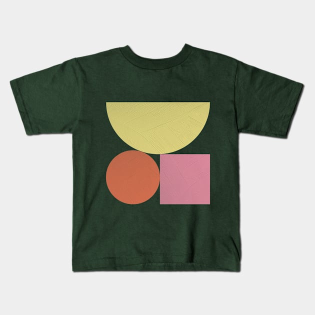 Geometric Shapes Kids T-Shirt by The Printable Studio